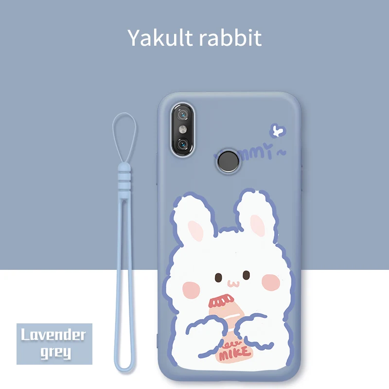 ASINA чехол с милым рисунком для Xiao mi Red mi Note 7 8 Pro 7A, мягкий силиконовый чехол для Xiaomi mi 9 SE 8 SE 8 Lite A1 mi x 2S Capa - Цвет: Yakult Rabbit