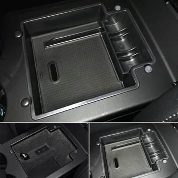 

Accessories For Porsche Macan 2014 2015 2016 Inner Center Console Armrest Storage Box organizer 1pcs