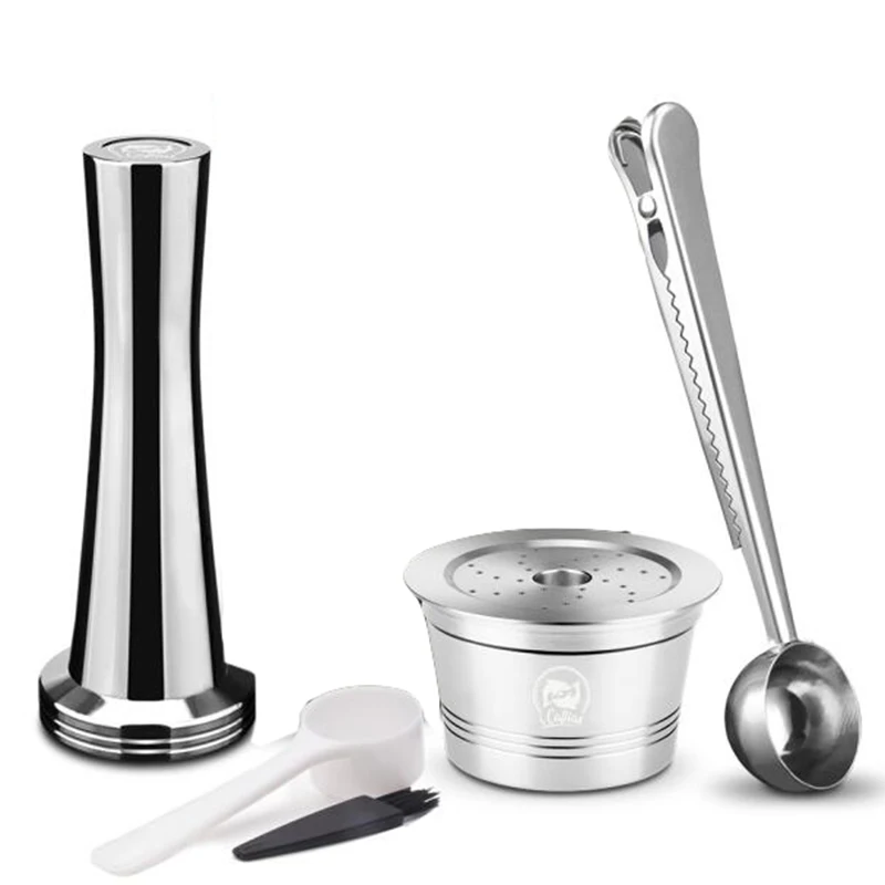 1pcs Capsule+1pcs Spoon+1pcs Brush+1pcs Coffee Tamper+1pcs Stainless Steel Spoon With Clip For Cafissimo Classic 286815