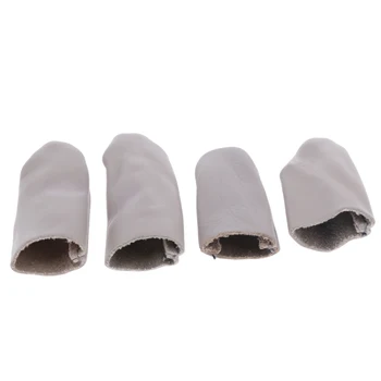 

2 Pair Leather Thumb & Finger Protector Guards Craft Needle Pin Felting Tool