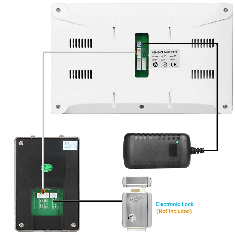 Видеодомофон 7 ''TFT lcd Проводной Видео дверной телефон система внутренний монитор 1000 TVL Открытый IR-CUT камера Поддержка разблокировки