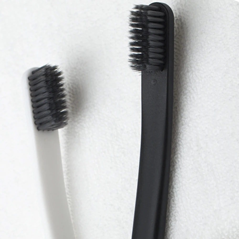 2PCS Soft Bristles Bamboo Charcoal Oral Care Toothbrushes Set Simple High Density Men Women Adult Anti-skid Household Toothbrush