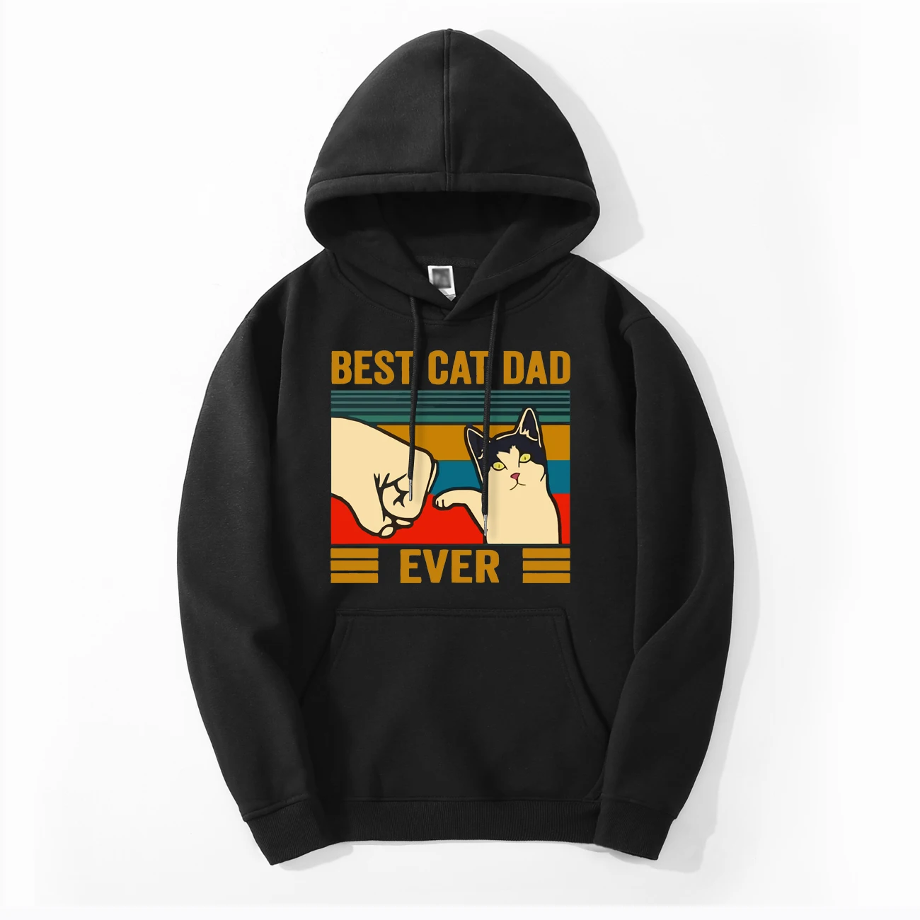Funny Print Best Cat Dad Ever Hoodies Men Casual Hooded New Style Fashion Pullover Fitness Sportswear Loose Animal Cats Hoody Funny Print Best Cat Dad Ever Hoodies Men Casual Hooded New Style Fashion Pullover Fitness Sportswear Loose Animal Cats Hoody