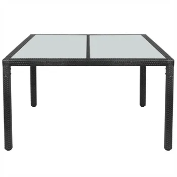 

Garden Outdoor Coffee Table Wicker Patio Furniture Conversation Set Lawn Garden Tea Table Rattan Patio Coffee Tables