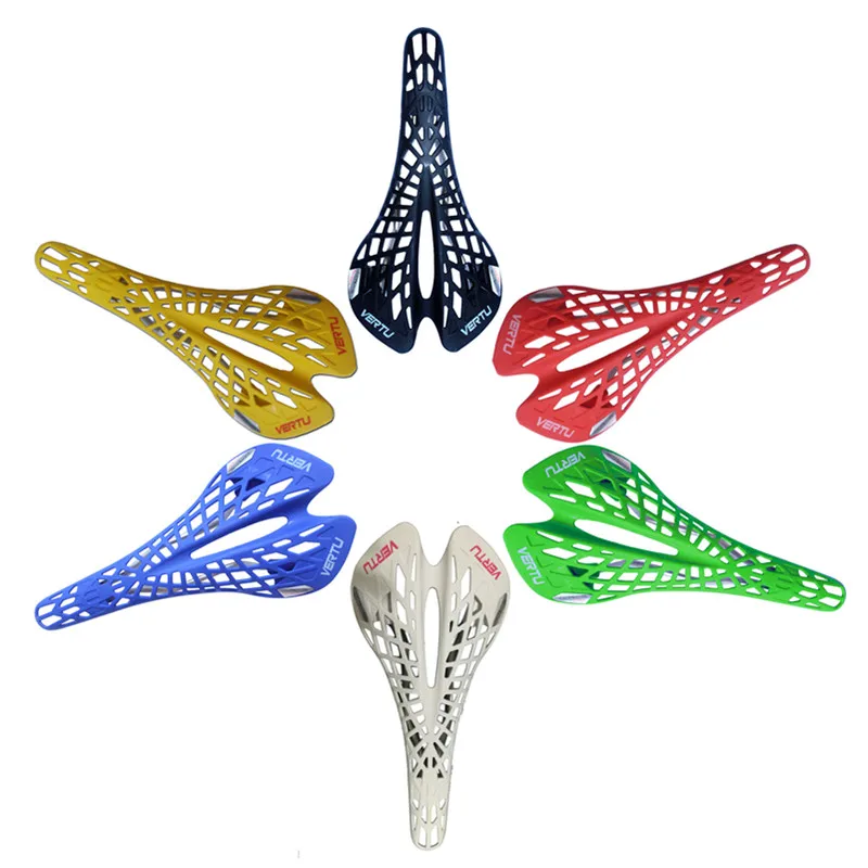 

Super Light Plastic Factory Agents VERTU Bicycle Saddle Mountain MTB Bike Saddle Seat 6 Colors PVC Cushion Sillin Bicicleta
