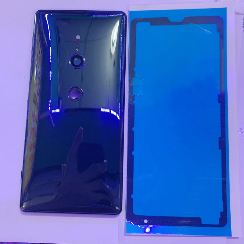 Battery Cover Back Glass Panel Rear Door Housing Case For Sony Xperia XZ2 Back Battery Cover with Rear Camera Frame Lens