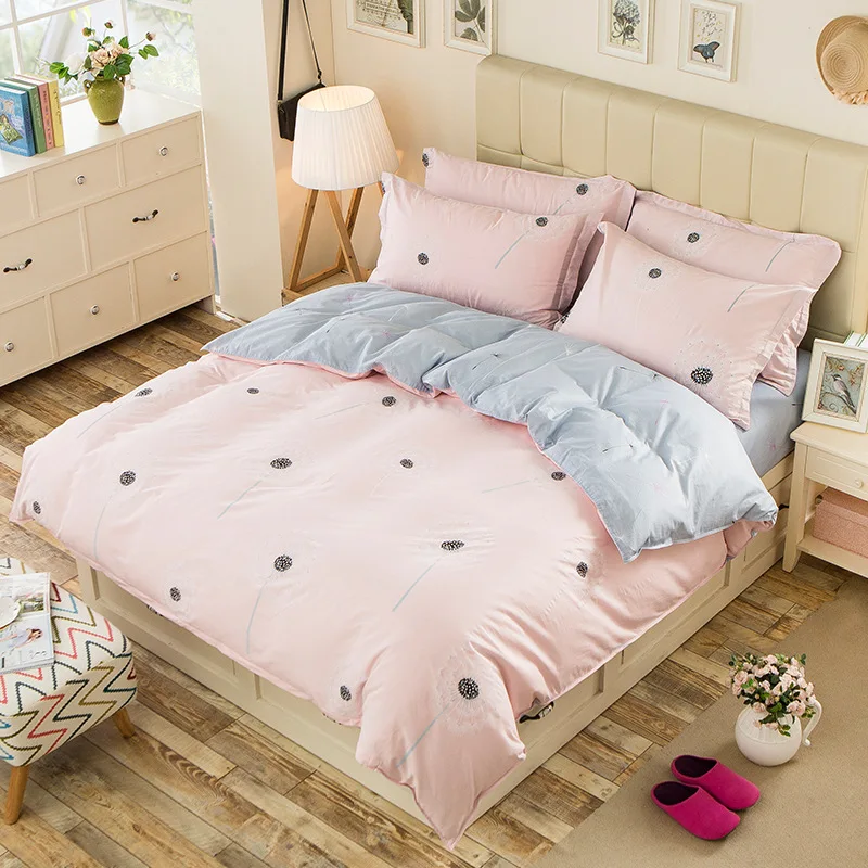 Пододеяльник из хлопка+ наволочка с милыми птицами для детей и взрослых, односпальная двуспальная кровать, спальная XF650-3