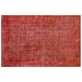 

Handmade Orange Vintage Overdyed Turkish Area Rug 212x323 Cm-6'11''X10'7''