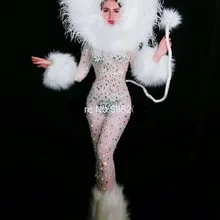 К требованиям заказчика; сверкающие стразы искусственный мех комбинезон женские туфли с отделкой белыми перьями, головные уборы пикантные сетчатые прозрачные для ночного клуба; платье для дня рождения, костюм для сцены