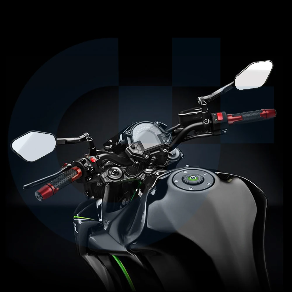 7/8 ''мотоциклетные противоскользящие рукоятки с рукояткой 22 мм для kawasaki z750 z800 Z800 ninja 250 ninja250 ninja 300