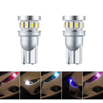 

2Pcs T10 W5W LED Lamp orange Red Canbus Parking Light For Renault Megane 2 3 Duster VW Touran Passat B6 Golf 7 T5 T4 Fiat 500