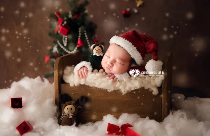 Реквизит для фотосессии новорожденный детский диван полнолуние Рождественский тематический детский фотокостюм новорожденный фотосессия реквизит