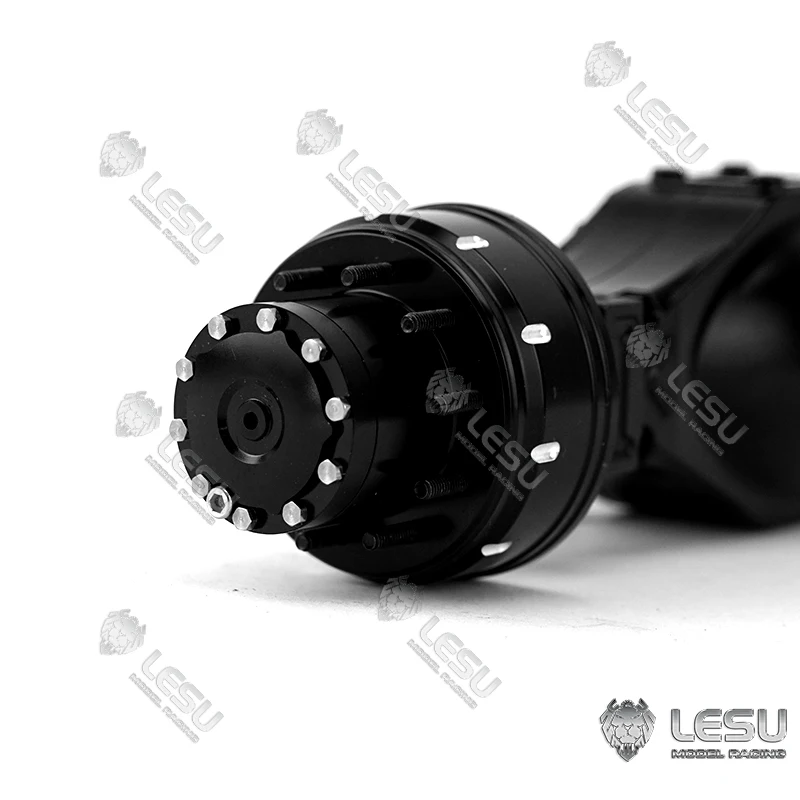 Металлический дифференциал LESU редуктор колеса задняя ось 1/14 TAMIYA RC грузовик