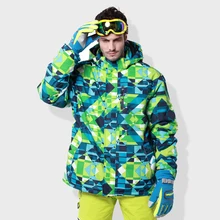 Мужская зимняя Лыжная куртка для взрослых, сноуборд, костюм для женщин, уличная теплая Толстая куртка, водонепроницаемая ветрозащитная дышащая куртка, одежда