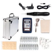  Tattoo Machine Kits Tattoo Power Supply Rotary Pen with Cartridges Needles Tattoo Beginners Artist Permanent Makeup Machine 