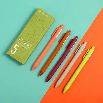 Simple Clip Gel Pen (Set of 5 - 0.5mm) 1