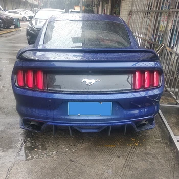 

UBUYUWANT For Ford Mustang 2015 2016 2017 2018 Lip Spoiler FRP Primer Color Car Tail Wing Decoration Rear Trunk Spoiler