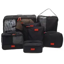 Sports Bag Set 7PCS/Set Multi-fonction Travel Storage Bag Waterproof Clothing Sorting Bags Portable Luggage Partition Organizers