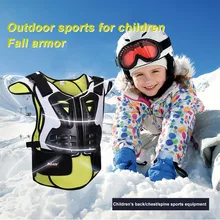 Мотоцикл тело дети Светоотражающие катание на лыжах Грудь назад протектор Защитное снаряжение спортивное снаряжение защита груди аксессуары