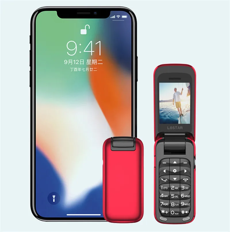 L8star BM60 мини флип мобильный телефон SIM+ TF карта MP3 волшебный ...
