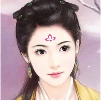 Самые популярные детские hanfu мать древней наклейка на лоб древний Макияж Красота бровей цветок аксессуары