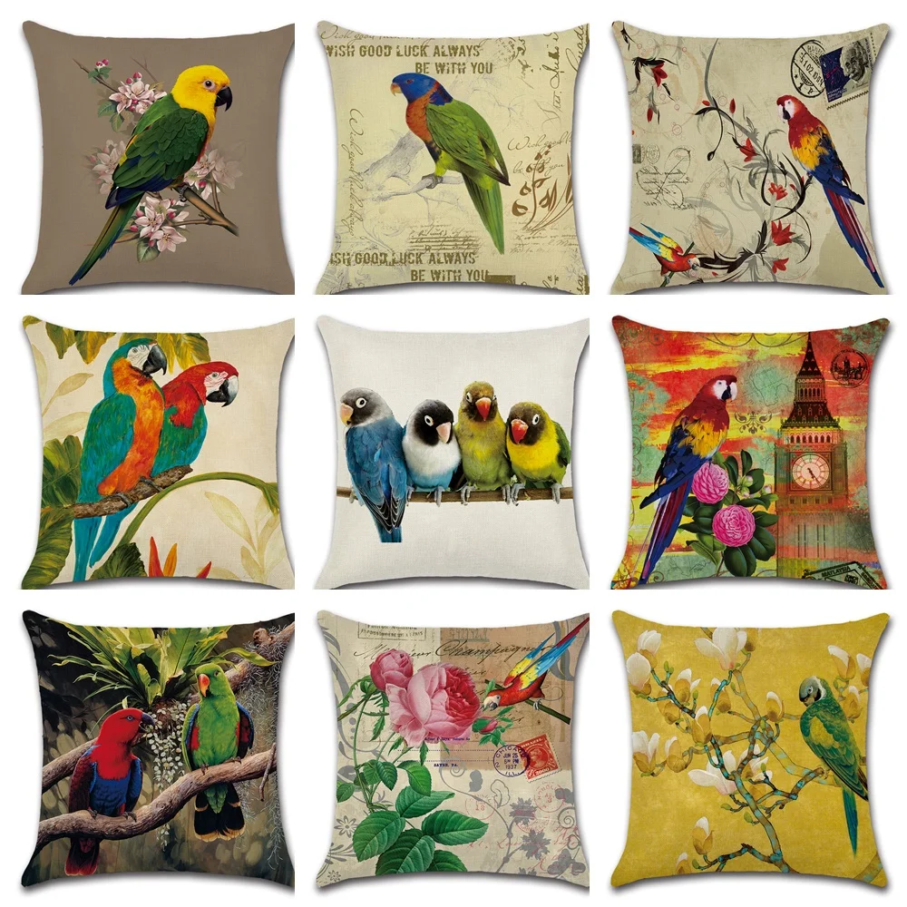 Animal Printing Couch Waist Pillow Case Household Decorative Chair Cushion Cover
