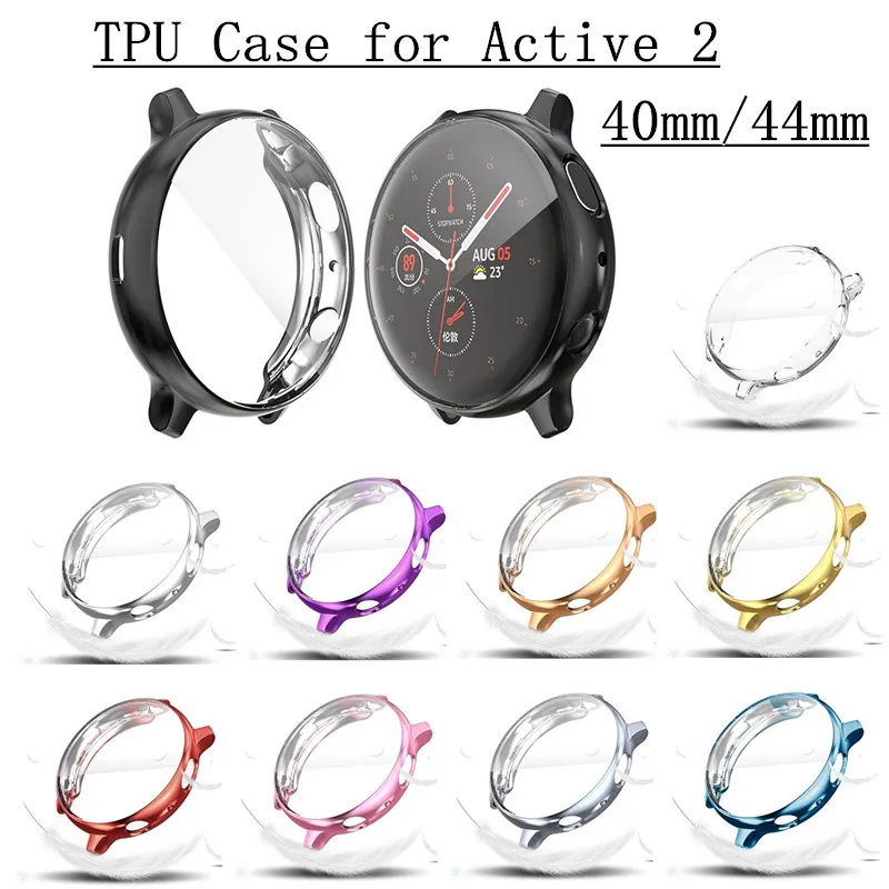 ТПУ чехол с защитой от падения для samsung Galaxy Watch Active 2 44 мм 40 мм прецизионные аксессуары для часов