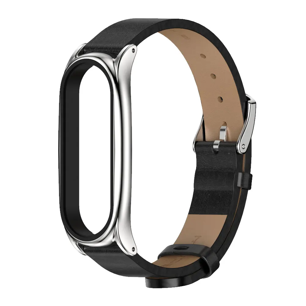 Elegant Leather Strap for Mi Band - Mijobs Design Collection