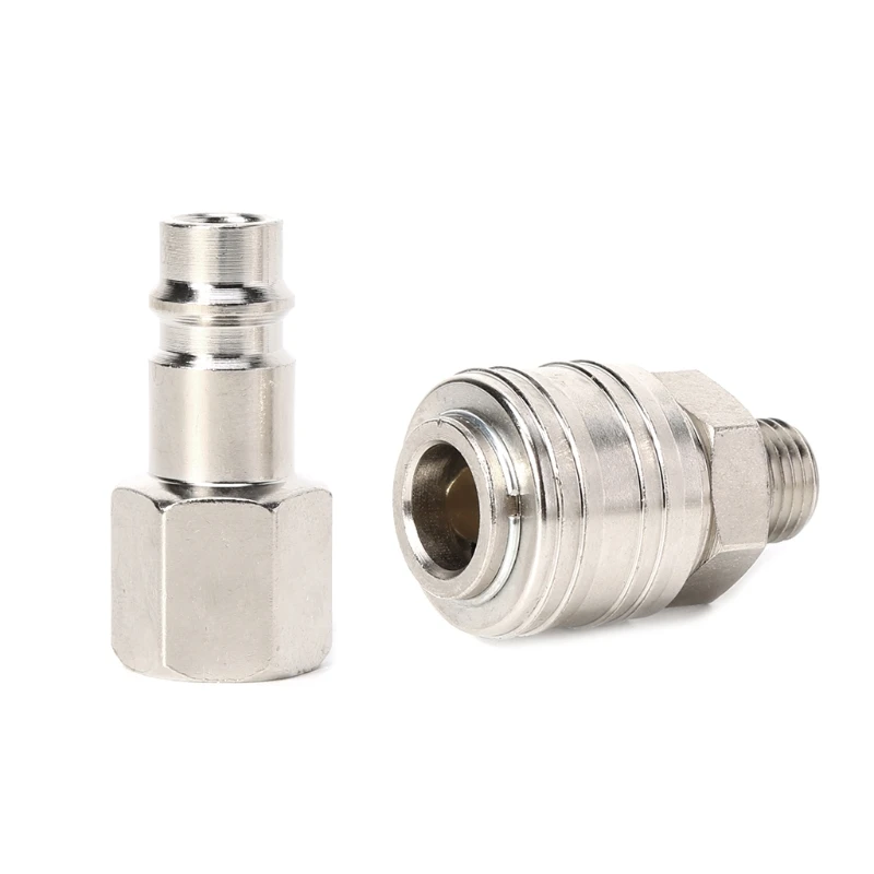 

6 Pcs EURO Quick Release Air Line Hose Compressor Fitting Connector Set 1/4'' BSP Y1QB