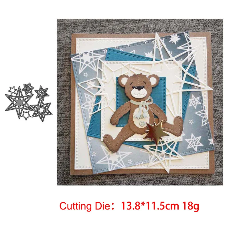 

Pentagram Star Embossing Metal Cutting Dies Kscraft Shaker Die Cuts for Scrapbooking Card Making Christmas Die Cuts