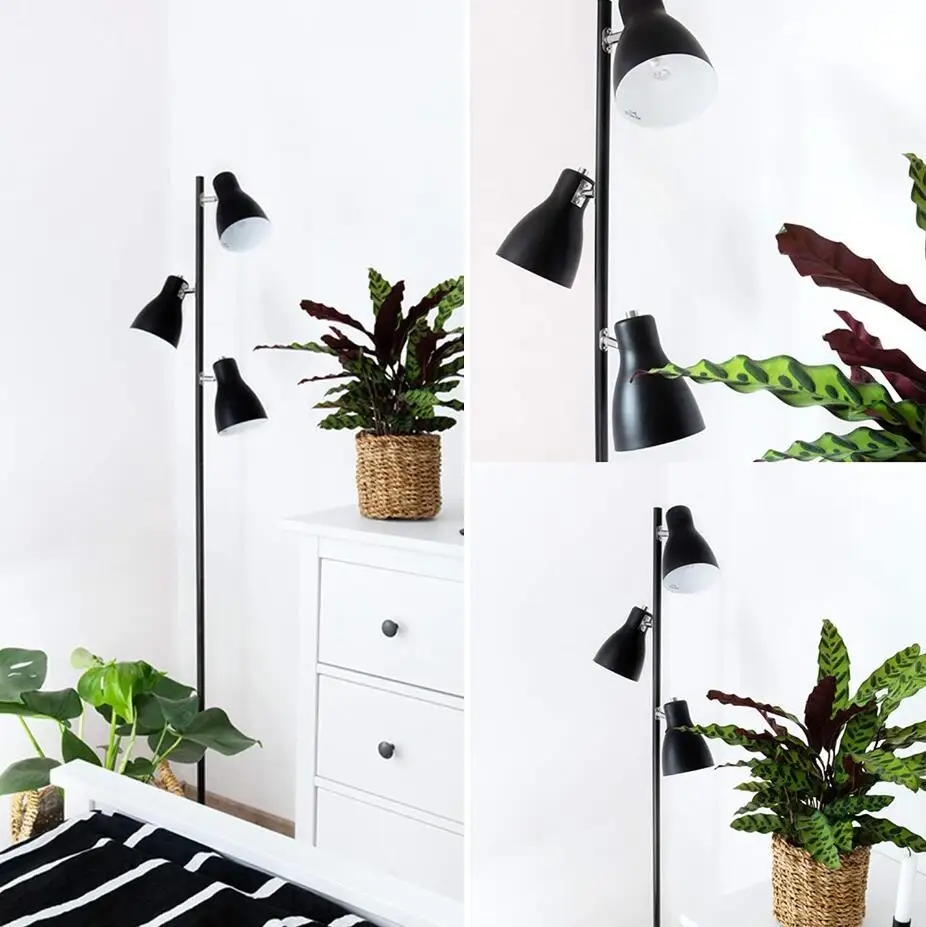 modern led iron loft floor lamp tripod light free standing lamps stand | Освещение