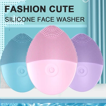 

Silicone Face Brush Electric Facial Cleanser Electric Facial Cleanser Deep Skin Cleansing Massage Brush