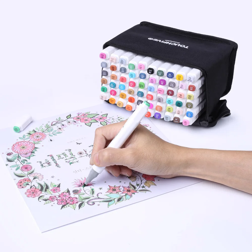 

40 Colors Set Art Markers Alcohol Based Markers Drawing Pen Set Manga Dual Headed Art Sketch Marker Design Pens