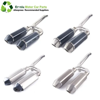 

Motorcycle Exhaust Muffler Escape Pipe Pipe Full System Slip-on For Yamaha FZ-6N FZ-6S FZ6S FZ6N FZ6 FZ600