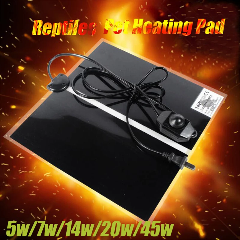 

Rug for Reptiles Pet Heating Pad Reptile Electric Blanket European Plug Warm Pad Temperature Controller Mats Reptiles Products
