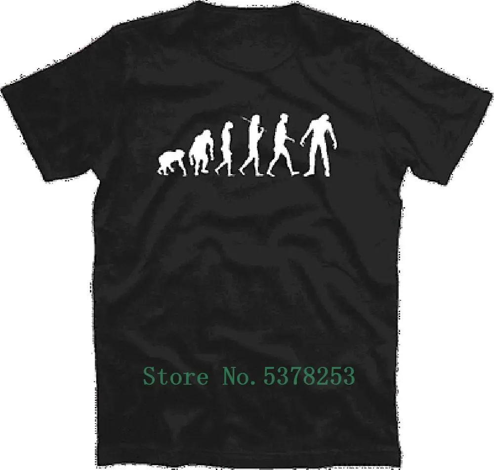 T Shirt Standard Edition Zombie Evolution Halloween Werewolf T-Shirt S-5xl T Shirt Digital Men T-Shirt Comic Short Sleeve Print