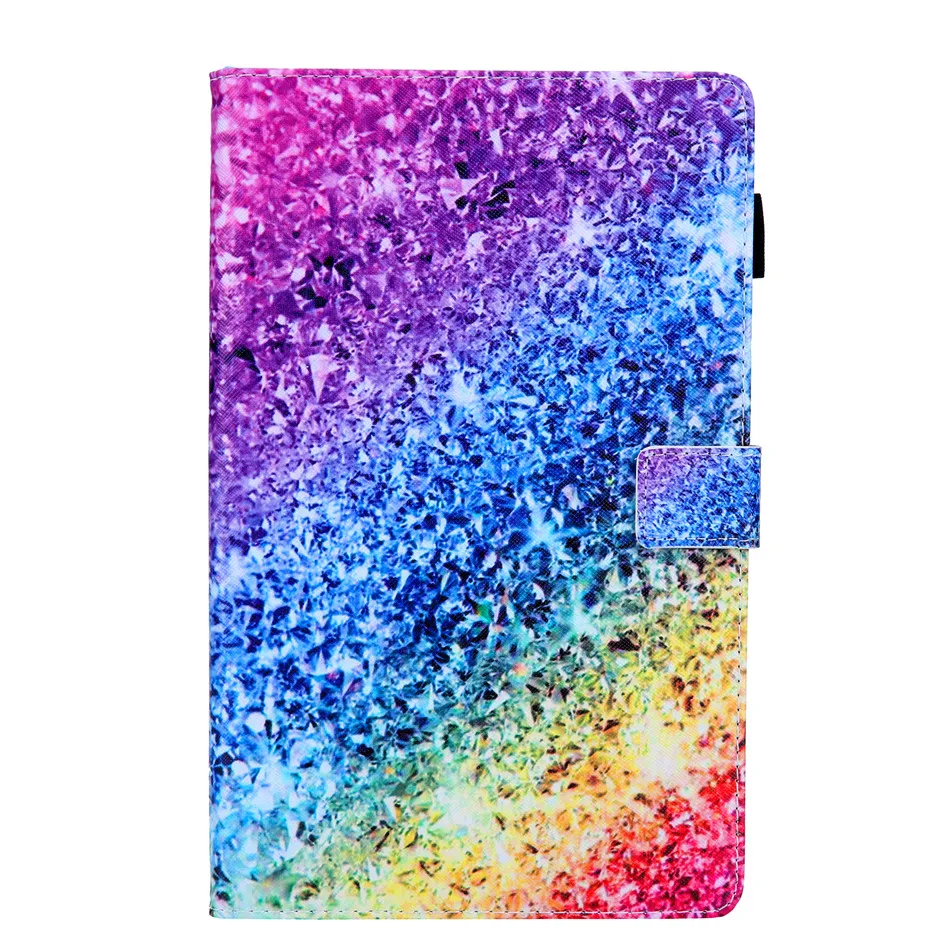 Чехол для Samsung Galaxy Tab A 8,0 SM-T290 T295 T297 чехол для планшета из искусственной кожи с рисунками из мультфильмов+ пленка+ стилус