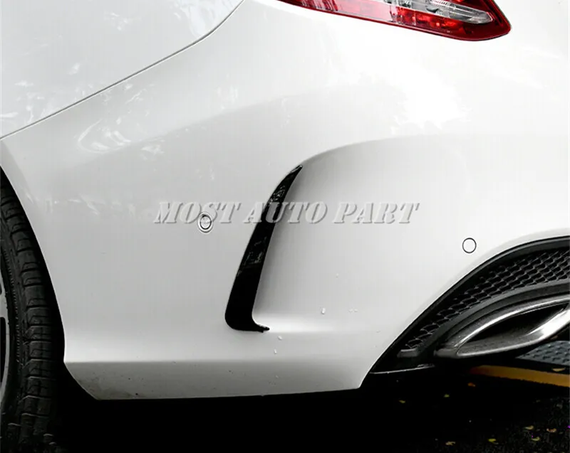 Черный спойлер заднего бампера накладка на вентиляционное отверстие для Benz C