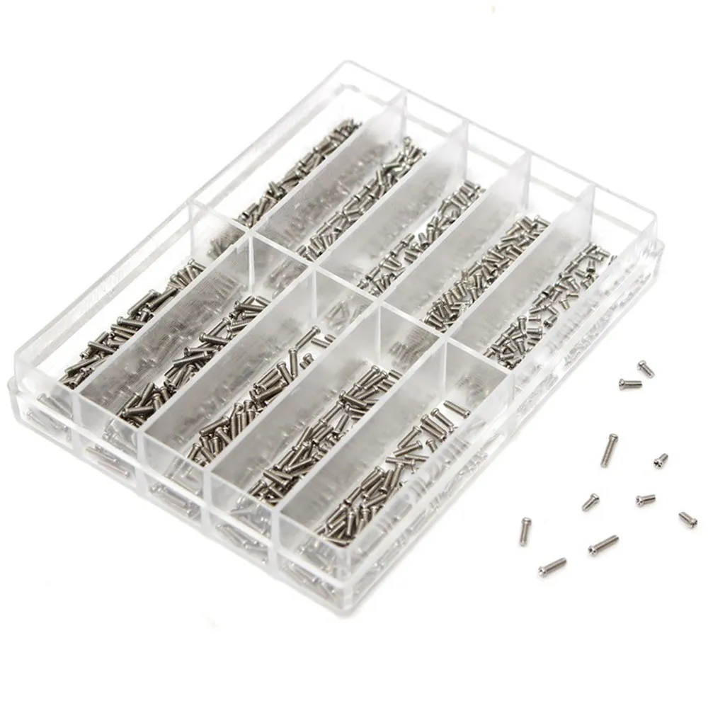 

YD033 Screws 1.2mm Diameter Stainless Steel Assorted Screws Watch Tools For Repairs Watch 10 Sizes Watch Repair Tool Screws Kit