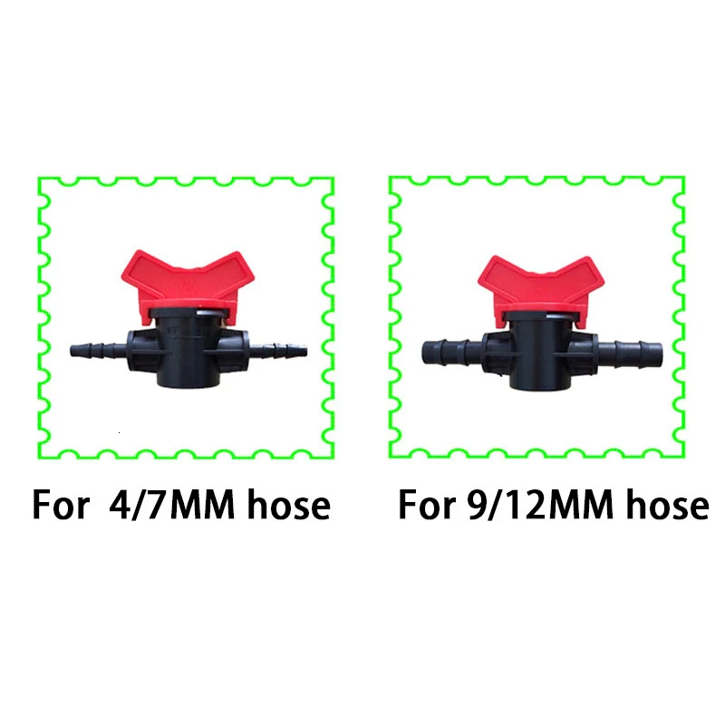 5 шт. колючая Двойная муфта переключатель клапан для 1/4 ''шланг капельного орошения полива системы комплект теплицы цветок