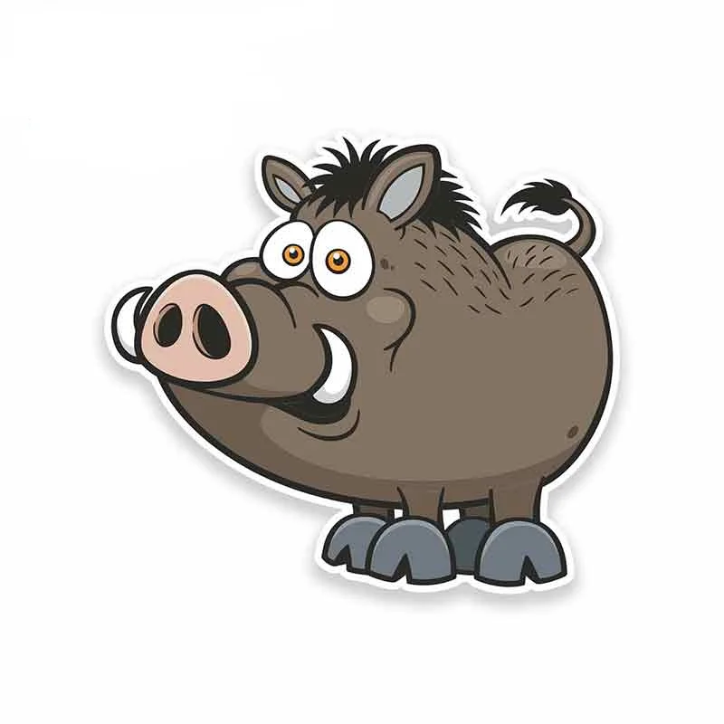 

CMCT 13cm x 13cm pig fine vinyl automobile packaging jacquard PVC waterproof personalized creative automobile sticker