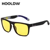 HOOLDW Night Vision Glasses Men Women Polarized Sunglasses Yellow Lens Anti-Glare Goggle Night Driving Sun glasses UV400 Eyewear ► Photo 2/6