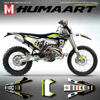 

HUMAART Motocross Stickers MX Decals Kit for Husqvarna TE150 TE250 TE300 FE250 FE350 FE450 FE501 TC FC TX FX FS 2017 2018 2019