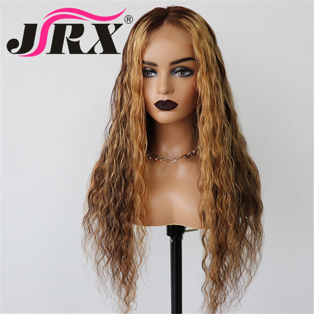 Бразильские волосы remy, длинные дюйма, 150% плотность, волна воды с детскими волосами для женщин, кружевные передние человеческие волосы, парики, Омбре, блонд