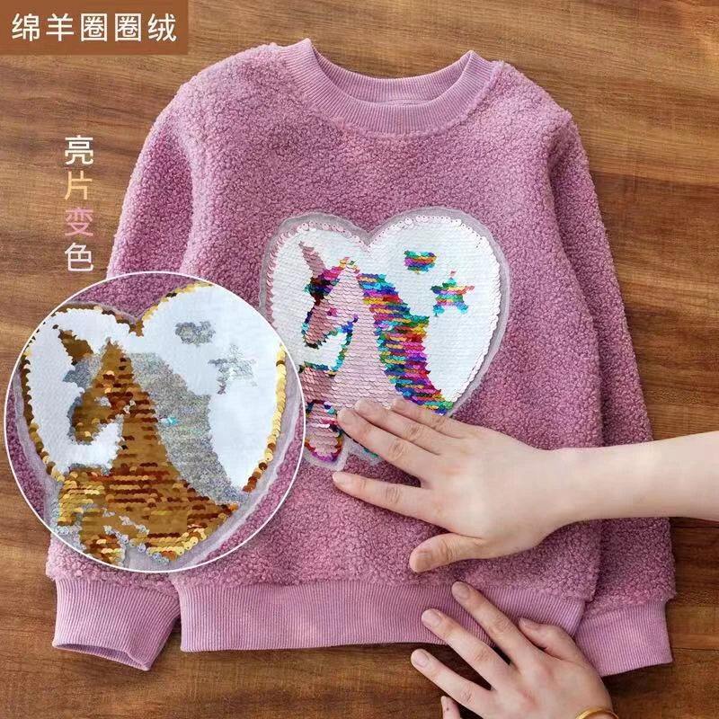 unicorn sequin sweatshirt