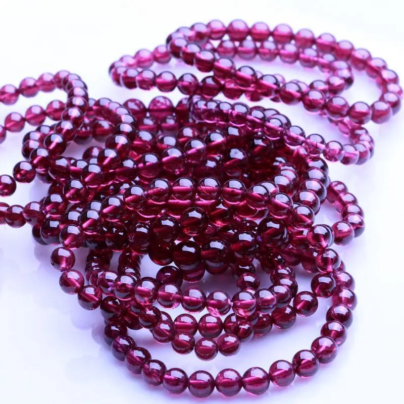 

Zi gui AAA Purple Teeth Black Garnet Bracelets Boutique Multi-Size Selectable