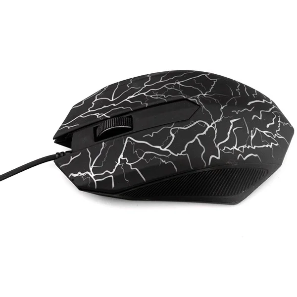 3200 dpi светодиодный оптический 3 кнопки 3D USB Проводная игровая мышь Pro Gamer светящиеся Компьютерные Мыши для ПК USB Проводная мышь для геймера - Цвет: Черный