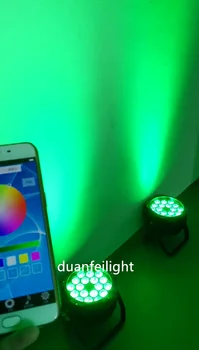 

8lot waterproof outdoor high power battery led par cans wireless remote led par rgbwauv wifi dmx led par 18*18w