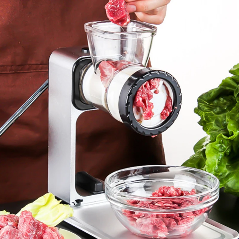 

Non-electric Meat Grinder Manual Household Small Minced Meat Treasure Stainless Steel Sausage Enema Machine Kitchen Tools New