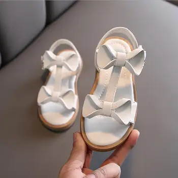 

Summer Kids Bow Princess Sandals Children Soft Beach Sandals Baby Girls Dress Shoes Fashion Sandals Brand Shoes
